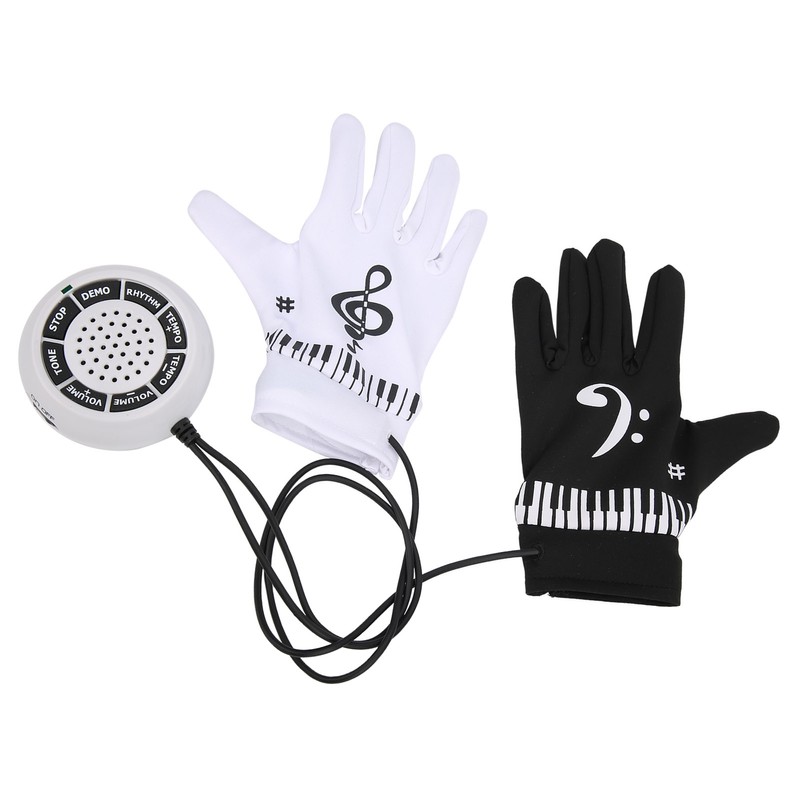 Electronic Piano Gloves for Kids Adults with Speakers Portable Party