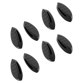 SAUCER Replacement Nose Pieces Pads for Oakley Plazma OO9019 | Plazma Asain Fit (AF) OO9019A Sunglasses - 2 Pairs Standard Black + Asian Fit Black