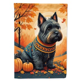 Caroline's Treasures DAC1069GF Scottish Terrier Fall Garden Flag Mailbox Flag Decorative Yard Flag Banner Outside Patio Artwork Yard Flower Beds, Garden Size, Multicolor