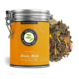 Alveus Premium Teas Morning Melody Mango Orange Bergamot Green Tea Loose Flavoured Green Tea Tin 100 g