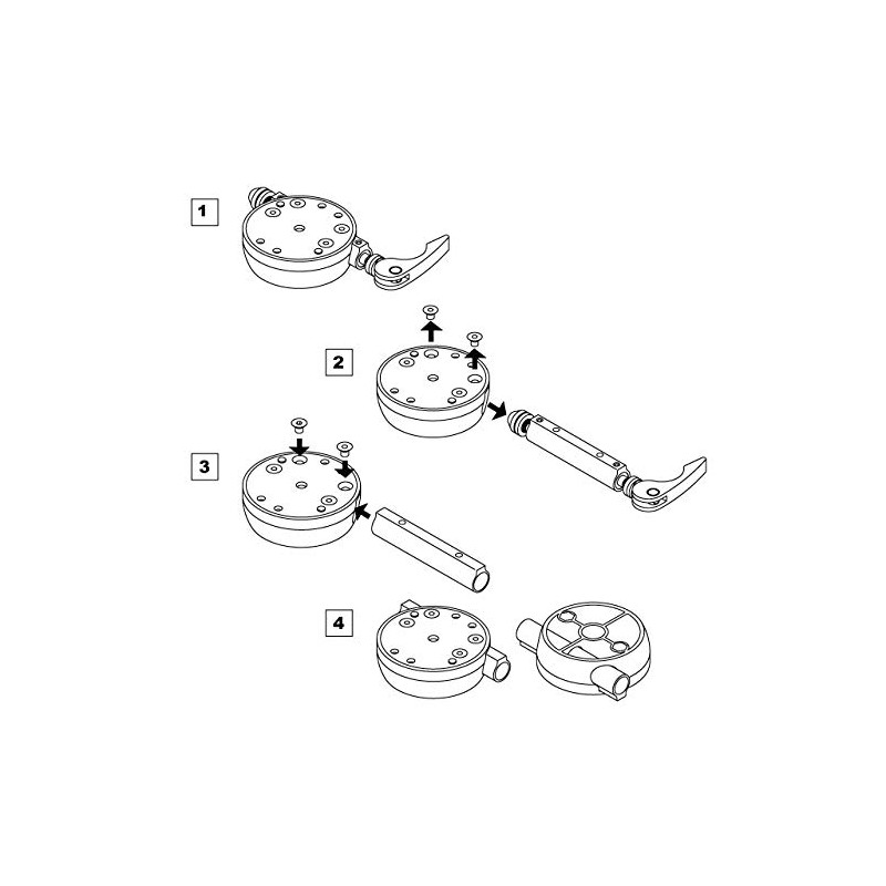 MINOURA Fork Holder for VERGO-TF 0.6/4.3 inches (15/110 mm) BOOST