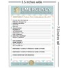 EMERGENCY CONTACT CARDS in Magnetic Sleeve Home Alone 5” x