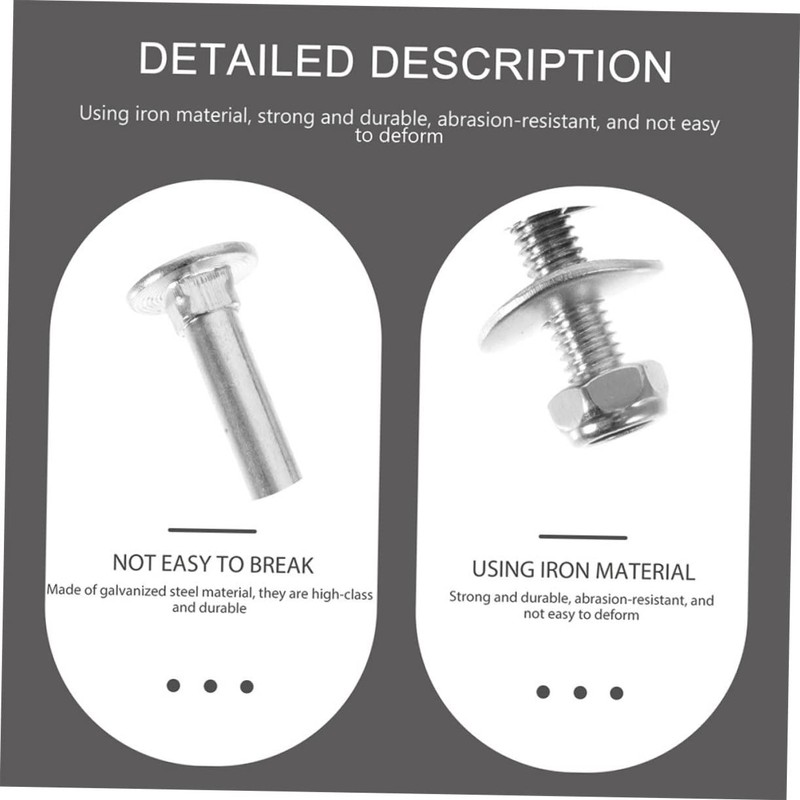 Mipcase 12 Sets Professional Trampoline Screws Durable Long Fixing Screws