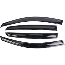 WONSABON Tape-On Window Visors Deflectors Rain Guards 4 Piece Set ‎Compatible with 2013-2019 Ford Escape 94383