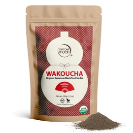 Matcha Moon Organic Matcha Style Wakoucha Black Tea Powder - Kagoshima Japan - 100g Resealable Bag