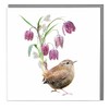 Lola Design - Wildlife Botanical Greeting Cards, Floral Wren Bird