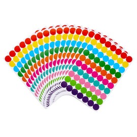 Tamaki 1120 Pack Dot Stickers Small Circle Stickers 3/4 inch Colored Stickers Dots, Round Color Coding Stickers for Office Student Classroom,10 Assorted Colors