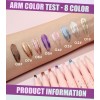 8 Colores Lápiz Sombra De Ojos Matte Y Brillante En