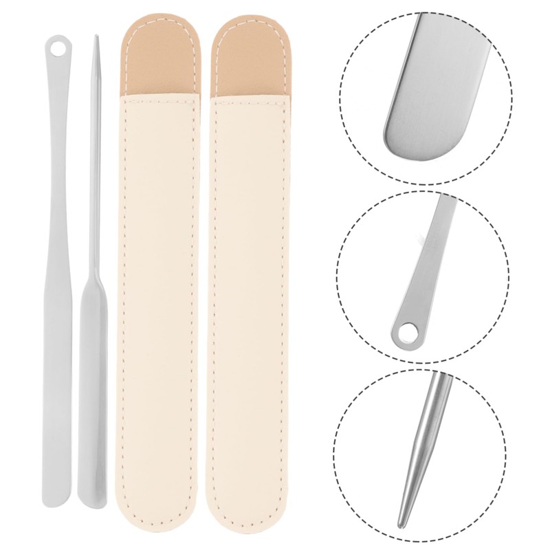 Ipetboom Makeup Tools Set Stainless Steel Palette Stick Foundation Mixing
