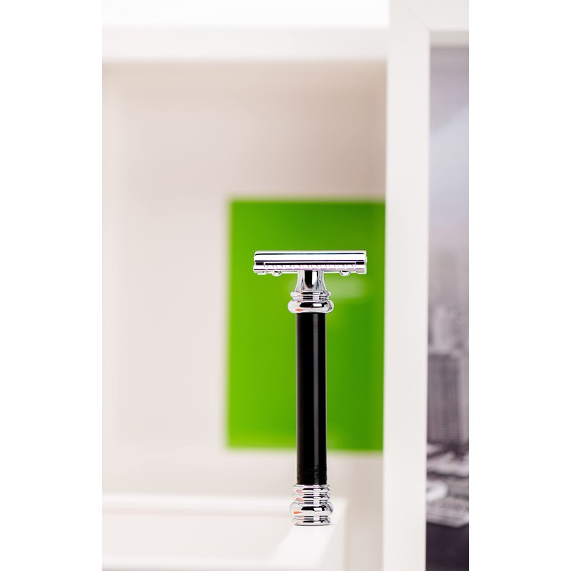 Merkur 2-Piece Double Edge Safety Razor, Closed Comb, Extra Long