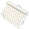 JarThenaAMCS Gold Foil Bow Wrapping Paper -Mini Roll- 17In x