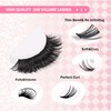 GAQQI Lash Clusters 320Pcs Individual Lashes 30D Mixed 9-16mm Eyelash