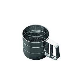 Kelomat, 2441-147 Stainless Steel Vibrating Sieve, Length 24 cm, Width 10.5 cm, Height 6.9 cm, Weight 0.13 kg, Rustproof, Flour Sieve, Powdered Sugar Sieve