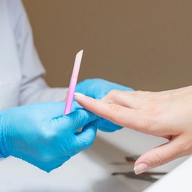 Baluue Glass Cuticle Pusher, 2pcs Manicure Nail Care Tools - Double Sided Glass Manicure Sticks Angled Cuticle Filing Pusher, Nail Shaper For Home and Salon Use