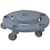 Janico 1041 Quiet Trash Can Dolly, Non Marking Casters, Round,