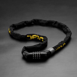 ULAC Bicycle Chain Lock Key Dial Lock Cable Lock Bike Lock Wire Lock High Cut Resistance Cable Lock Anti-Theft Heavy Duty 4 Digit PIN