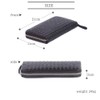 [DELLA] Ototo Genuine Leather Hand-woven Intrecciato Long Wallet, Large Capacity