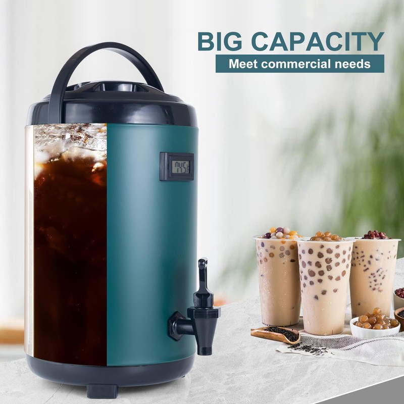 VorChef Hot Beverage Dispenser, Stainless Steel Insulated Beverage Dispenser Cold