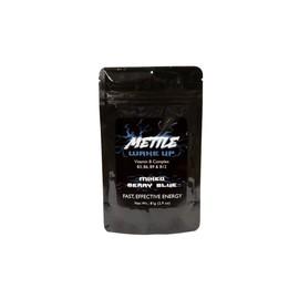 Energy Drink Powder - 100 Servings | Sugar Free | 200mg Caffeine - Mettle Energy Drink Mix (Mixed Berry Blue)