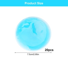 20 Stück Kühlpads Klein, Kühlakkus, kühlakku gel, kühlpacks gel Wiederverwendbar, Kühlkompresse Gel Kühlpack, Kühlkissen Kalt Kompresse für Weisheitszahn Augen Zahnschmerzen Schönheit Schmerzlinderung