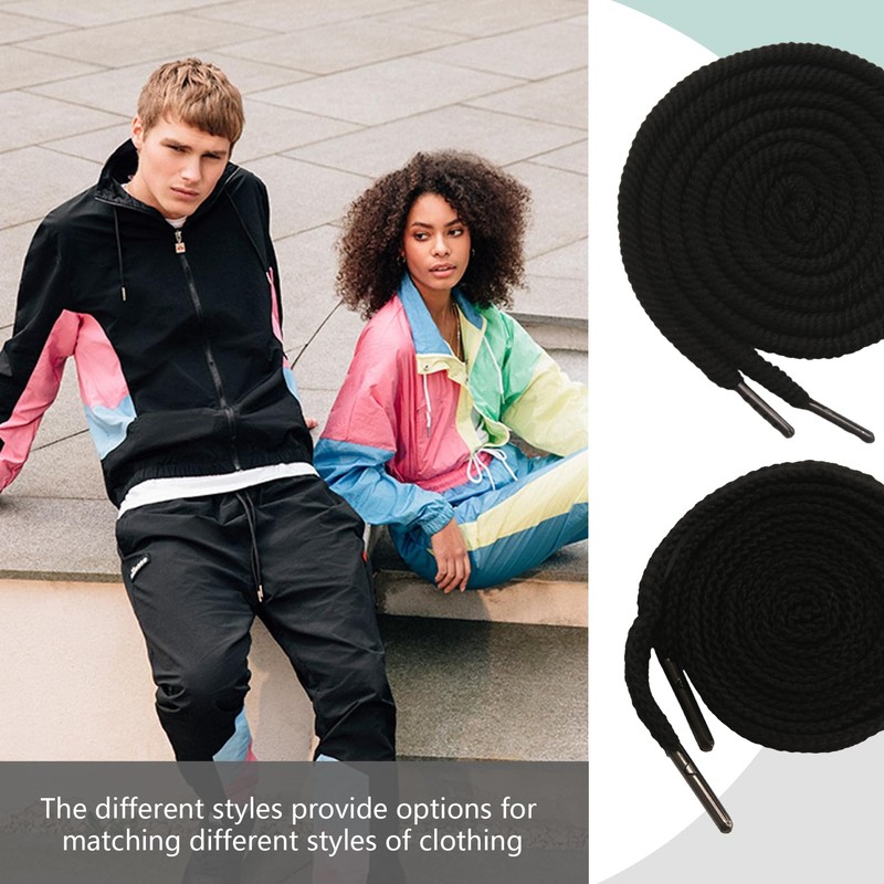 BOROLA 2 Pack 51" Cotton Drawcord Replacement, Fits Sweatpants, Shorts,