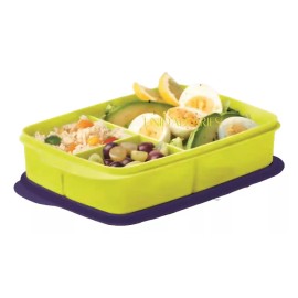 Tupperware Recipiente Eco Lunch Rectangular Con Divisiones Tupperware