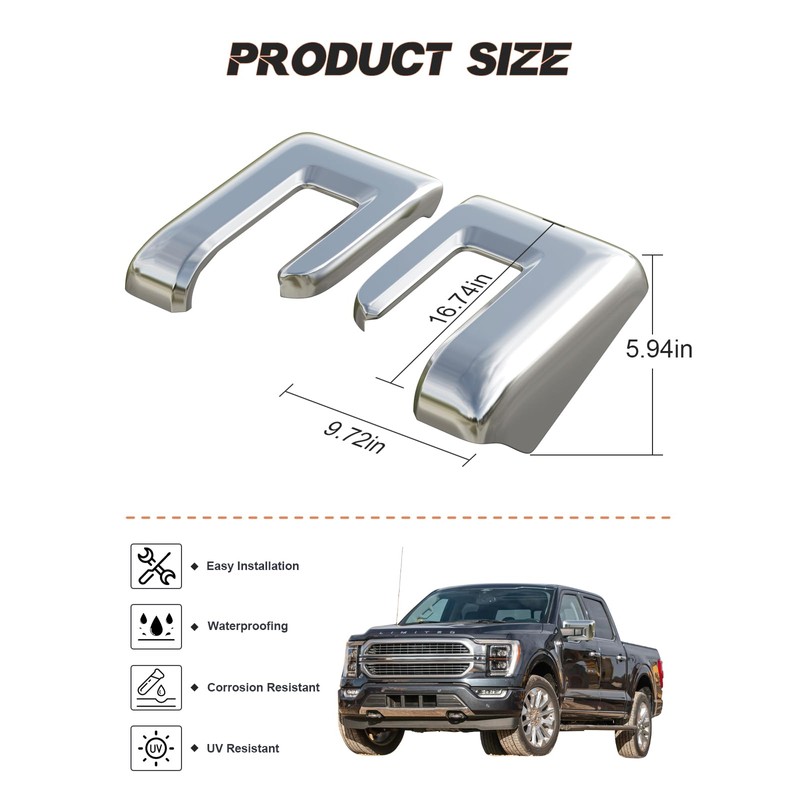 F150 Mirror Caps Compatible With Ford F150 2021 2022 2023