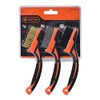 TACTIX 3-Piece Wire Brush Set Mini 17 cm Brass Steel