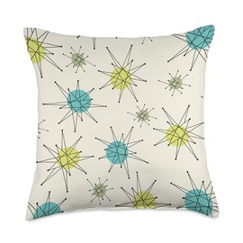 Vintage Franciscan Starburst Dinnerware Atomic Era Throw Pillow