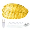 ollrieu 50ft 360 LED Rope Lights, 110V Warm White 3000K,