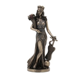 Veronese Design 11 1/4 Inch Tyche Greek Goddess of Fortune Home Decor Resin Statue Bronze Finish