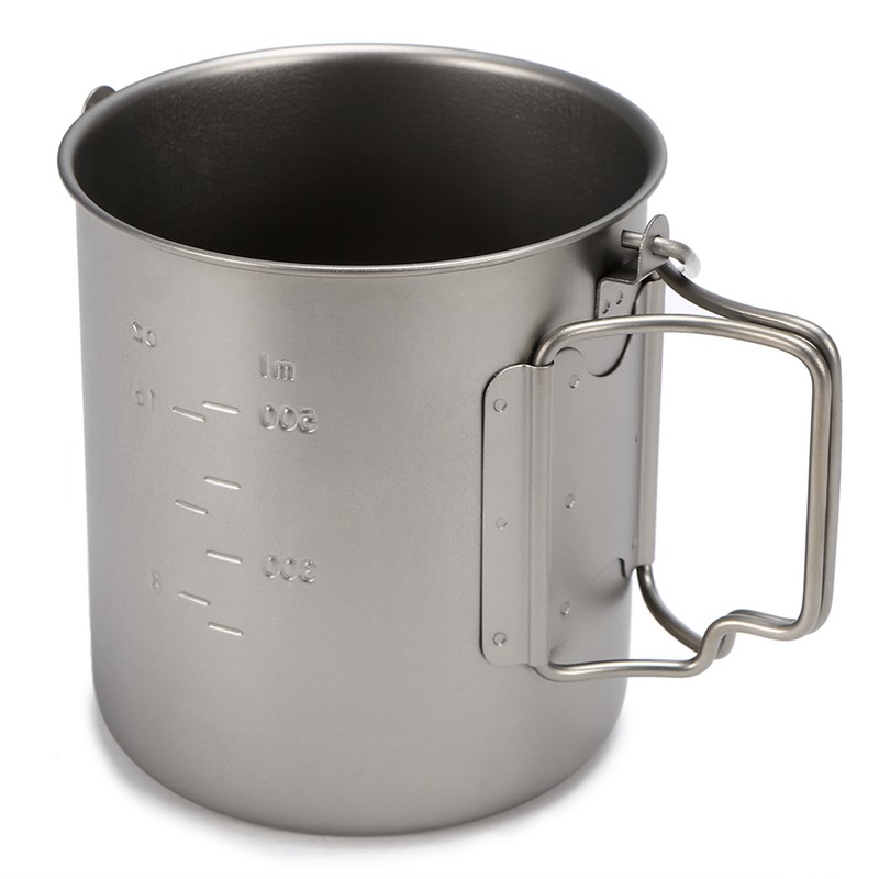 Ultralight Titanium Cup Outdoor Portable Mug Camping Picnic Water Cup