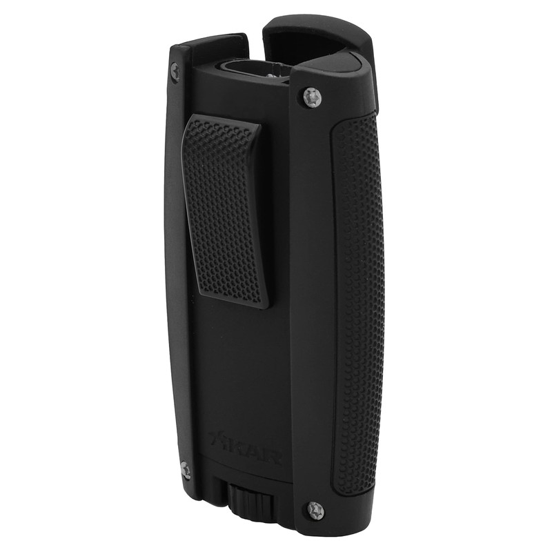 Xikar Turismo Double Jet Flame Butane Torch Lighter, Silver |