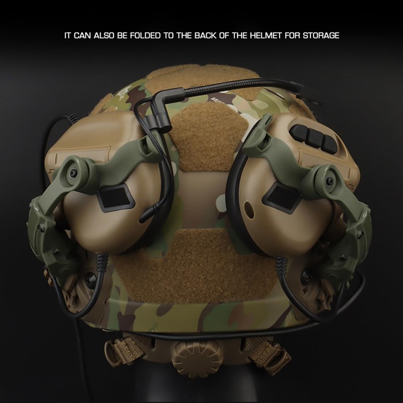 Fast Helmet ARC Rail Adapter Tactical Pickup Headset Suspension Headphone