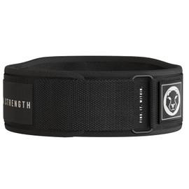 Mammal Strength Weight Lifting Belt, Comfortable Back Support, 5-Inch Gym Belt for Powerlifting, Cross Training, Deadlifts, and Squats (BLK XL)