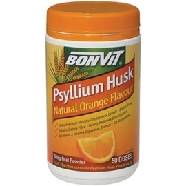 Bonvit Natural Psyllium Husk Powder, 500 g Orange Flavour