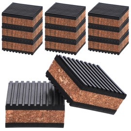 12 Pack Sound Isolation Pads, 2" x 2" x 7/8" EVA Vibration Dampening Pads for Turntables, Speakers, Subwoofers to Reduce Noise and Skipping