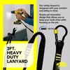 BearTOOLS ANSI-Approved Tool Lanyard with Spring Screw Lock Carabiner -