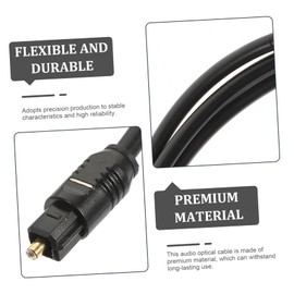 KOMBIUDA 2pcs Fiber Optical Audio Cable Premium Male to Male Cord for Hi Fi Sound Systems Home Theater Easy Installation Durable Plated Connectors for Tv Soundbar Connections