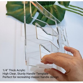 Bow Tie Router Templates,Classic Bow Tie Inlay Acrylic Router Template,Butterfly Inlay Templates,Router Templates for Woodworking (7.75x7.75)