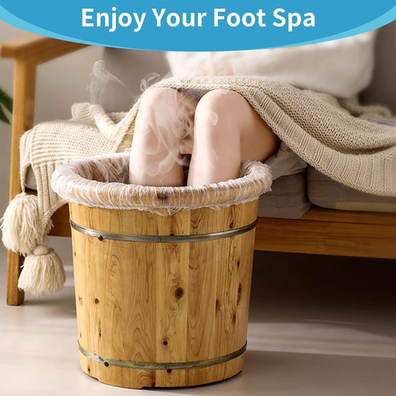 100pcs Pedicure Liners Disposable - Plastic Footbath Spa, Soak Liner