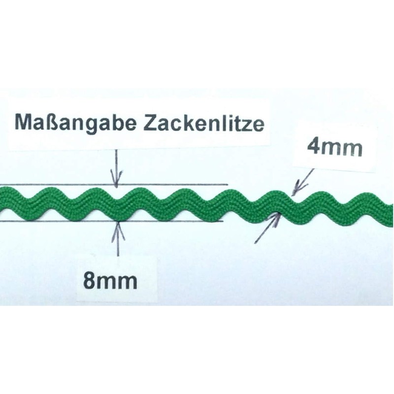 5 m Spiked Braid 8 mm Black