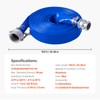 VEVOR Backwash Hose, 1.5 in x 100 ft, Blue High
