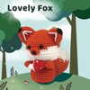 BUOKKON Crochet Kit for Beginners, Crochet Animal Kit, Fox Beginner