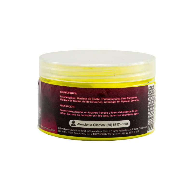 Bellet Cera Modeladora para Cabello con Color Amarillo Neón, 120