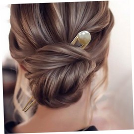 NOLITOY Metal Hair Forks 4 Pack Hair Stick for Chignon Bun Fashion Hair Styling Tools Silver Elegant and Chic