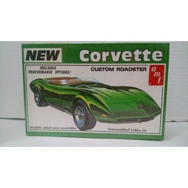 AMT #T475 1976 Corvette Custom Roadster Rare 1:25 Scale Plastic Model Kit Needs Assembly