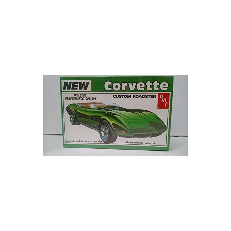 AMT #T475 1976 Corvette Custom Roadster Rare 1:25 Scale Plastic