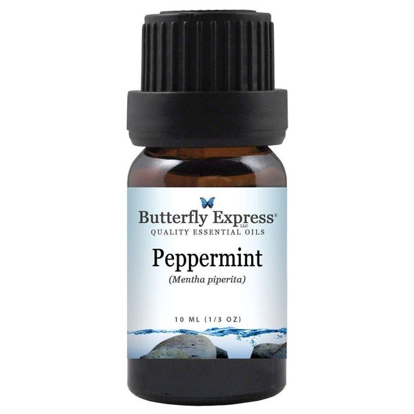 Peppermint (Mentha piperita) Essential Oil 10ml - 100% Pure - by Butterfly Express