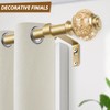 Bay Window Curtain Rods, USFOOK Gold Curtain Rods for Bay